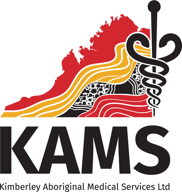 Kimberley Aboriginal Medical Services (KAMS) logo.